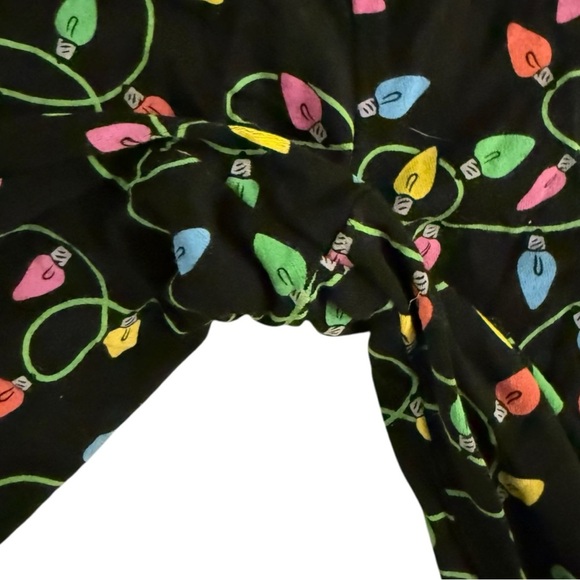 MEUNDIES WOMENS UltraModal™ Long Sleeve PJ Set - size L string lights print Xmas - Picture 8 of 12